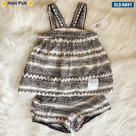 Old Navy Other - OLD NAVY Baby Girl 2Pc Linen Summer Set 18-24M NWT